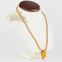 Baltic amber necklace with cognac pendant